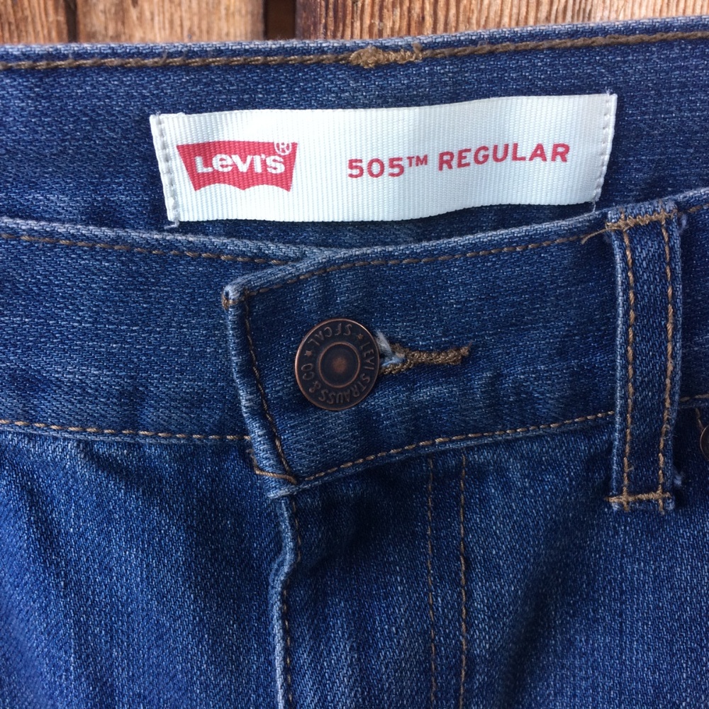 Levi Dark Wash 505 W29 x L29 - Picture 5 of 6